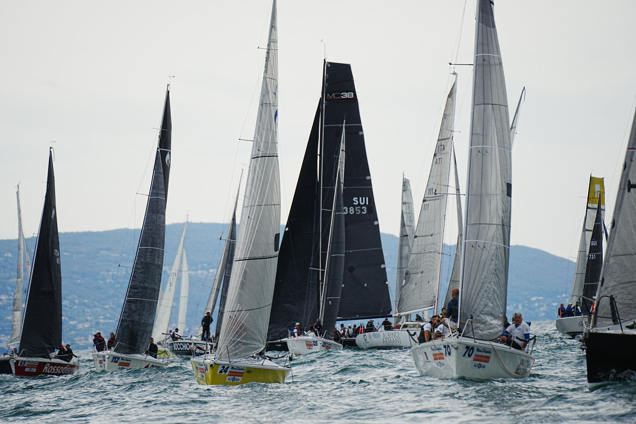 Partenza della 74° Centomiglia Internazionale del Garda